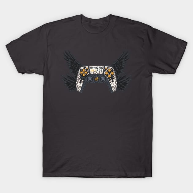 Resident Evil Playstation 5 Pixel Art T-Shirt by AlleenasPixels